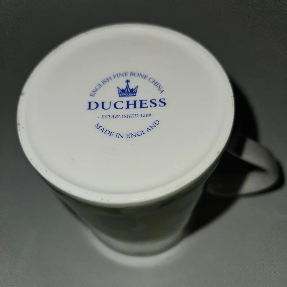 Wacky Dog Mug Bones Yellow Green Brown Duchess English Fine Bone China England